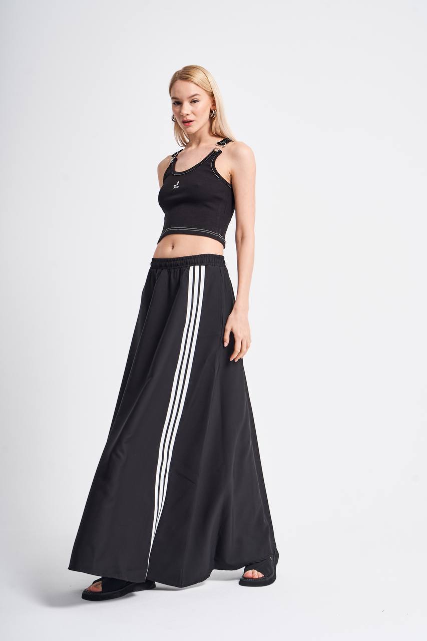 Black Striped Women’s Skirt