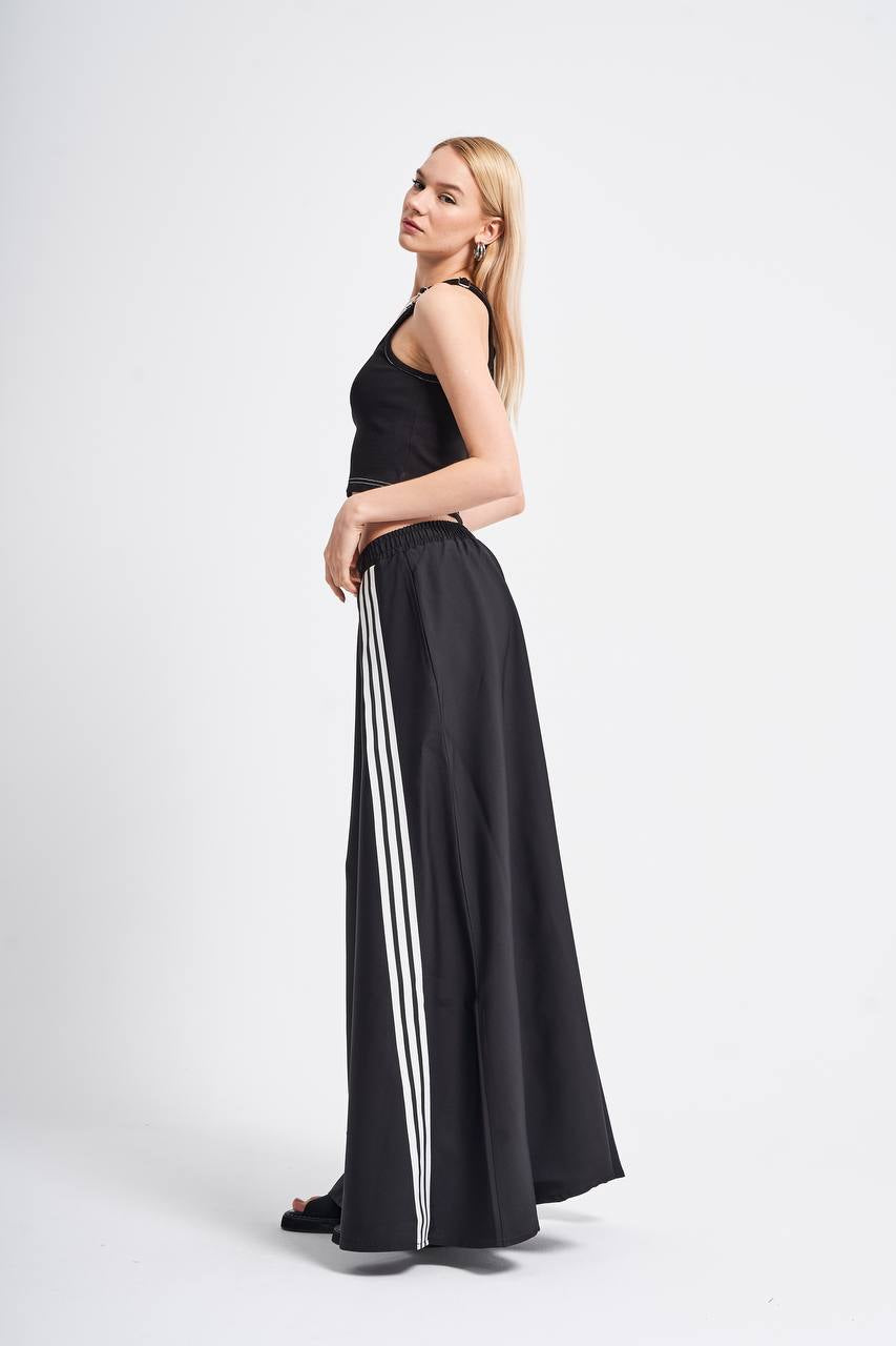 Black Striped Women’s Skirt