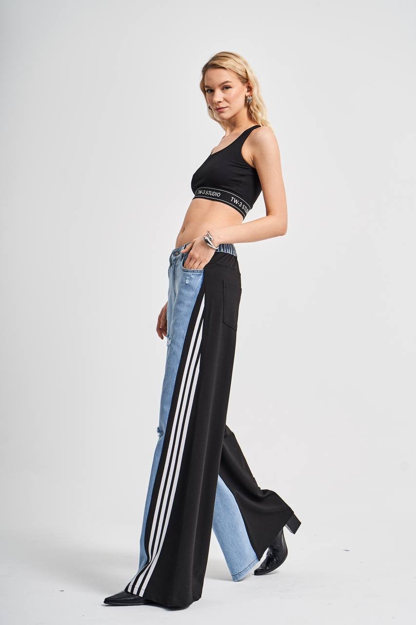 Wide Leg Fashion Denim Pants