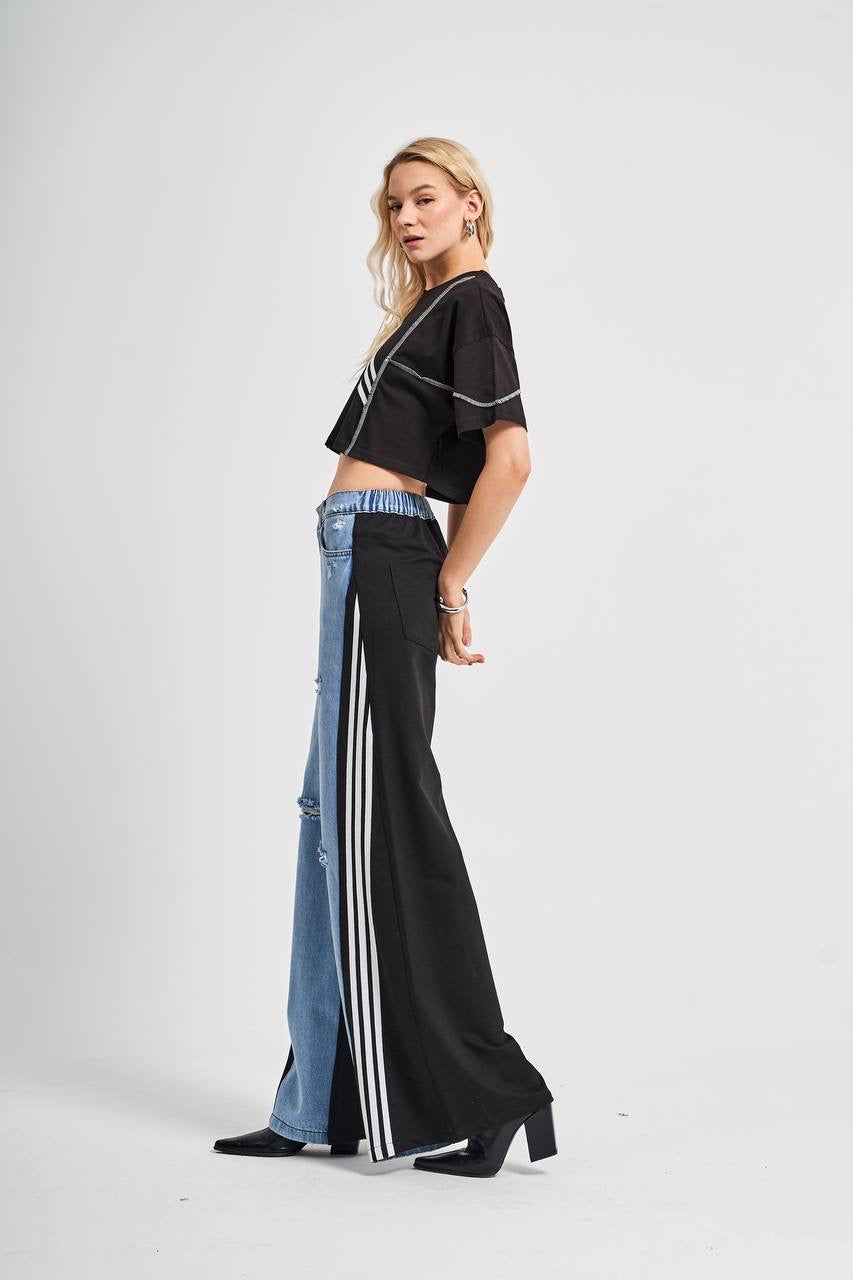 Wide Leg Fashion Denim Pants