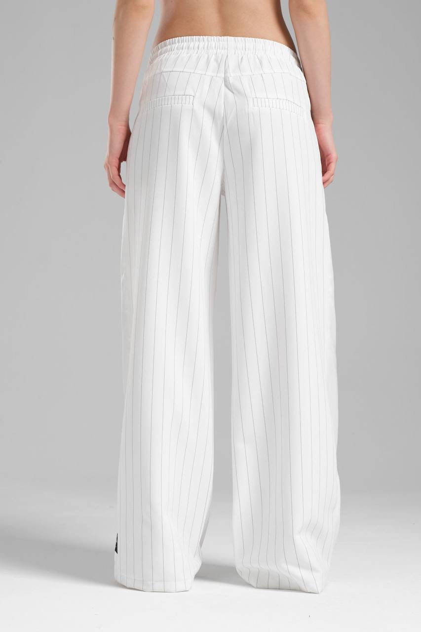 Classic White Set with Black Stripes